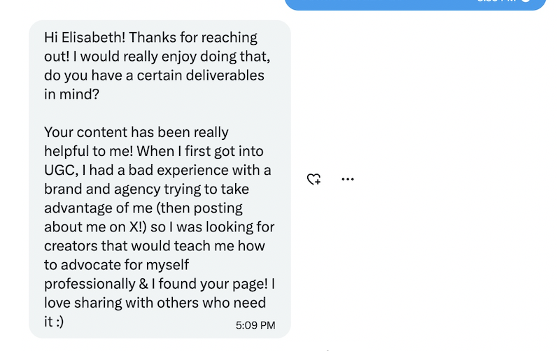Creator DM: looking for someone to teach how to advocate for myself professionally